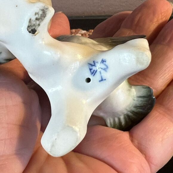 Fridrich Karl Ens Germany vintage porcelain pair of sparrows birds figurines - Picture 9 of 13